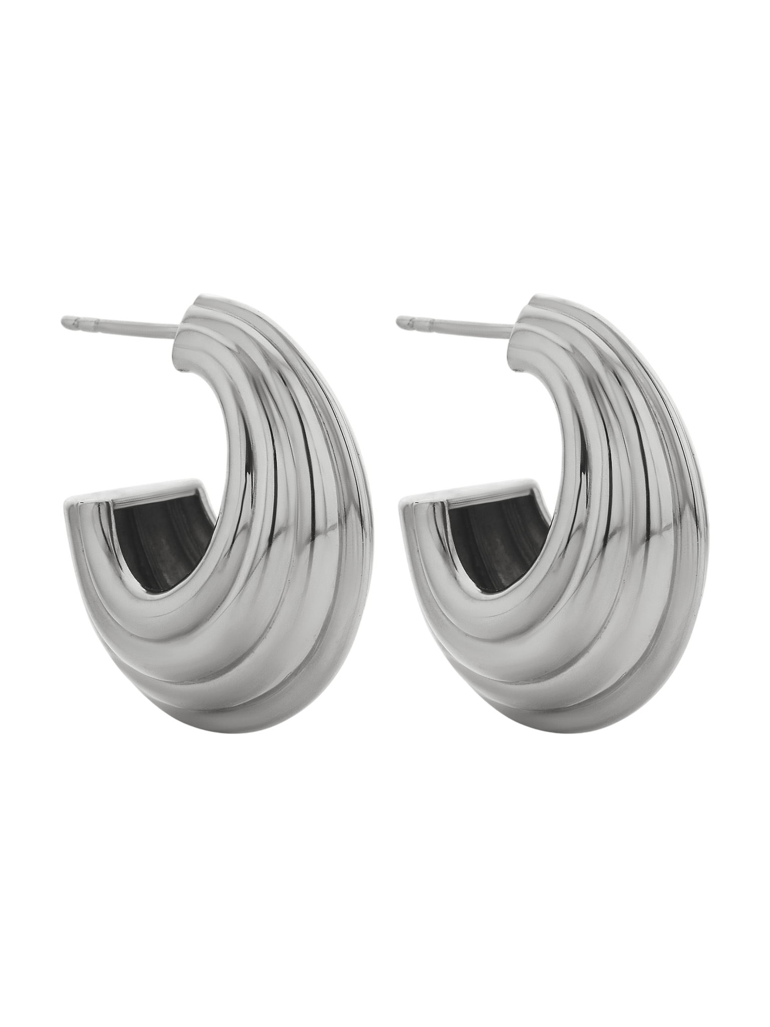 Solina hoop earrings silver